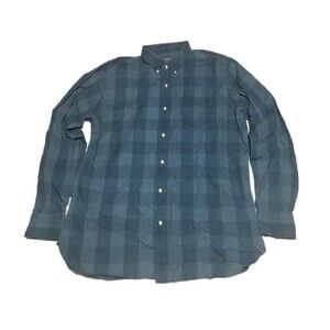 🎯3 for $30🎯 Peter Millar shirt Men XL blue gingham long sleeve button up plaid
